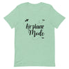 Airplane Mode Black Print T-Shirt - Her Pink PassportHeather Prism Mint