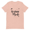 Airplane Mode Black Print T-Shirt - Her Pink PassportHeather Prism Peach