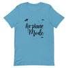 Airplane Mode Black Print T-Shirt - Her Pink PassportOcean Blue