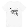 Airplane Mode Black Print T-Shirt - Her Pink PassportWhite