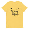 Airplane Mode Black Print T-Shirt - Her Pink PassportYellow