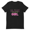 Black Girl Traveling T-Shirt - Her Pink PassportBlack Heather