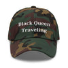 Black Queen Traveling Camo Hat - Her Pink Passport