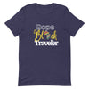 Dope Black Traveler T - Shirt - Her Pink PassportHeather Midnight Navy