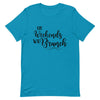 On Weekends We Brunch Unisex T - Shirt - Her Pink PassportAqua