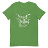 Travel Besties White Print T - Shirt - Her Pink PassportLeaf