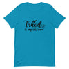 Travel is My Selfcare Black Print T - Shirt - Her Pink PassportAqua