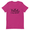 Travel is My Selfcare Black Print T - Shirt - Her Pink PassportBerry