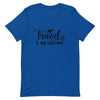 Travel is My Selfcare Black Print T - Shirt - Her Pink PassportTrue Royal