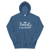 Travel is My Selfcare Hoodie - Her Pink PassportIndigo Blue